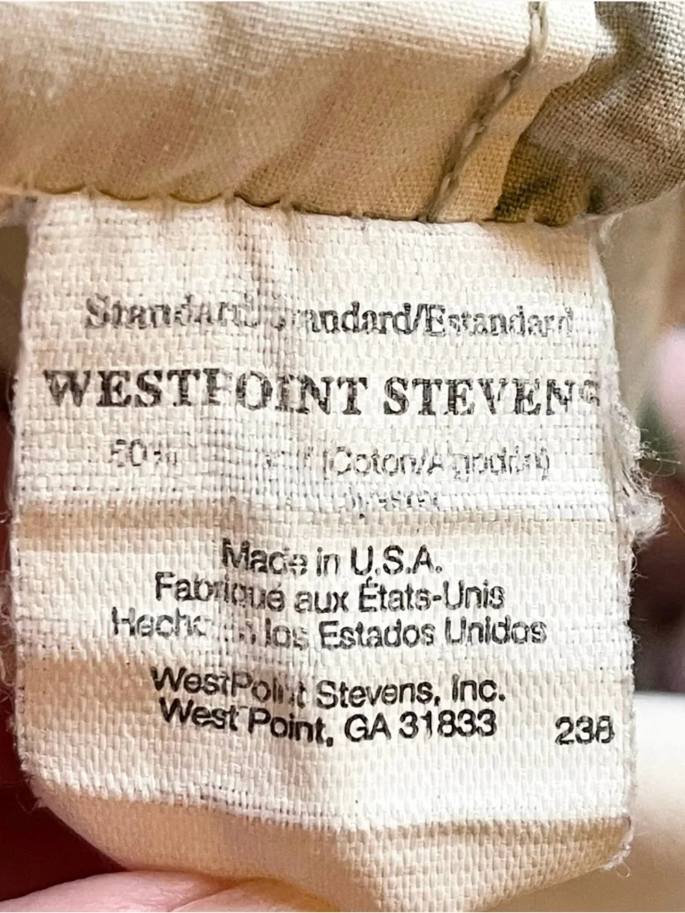 VTG 80's Floral Pillowcase - Pink & Green - Westpoint Stevens - Made In The USA